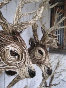 Deer Head Mount >> Willow Sculpture - Bob Johnston Baskets Deer Head Mount >> Willow Sculpture - Bob Johnston Baskets